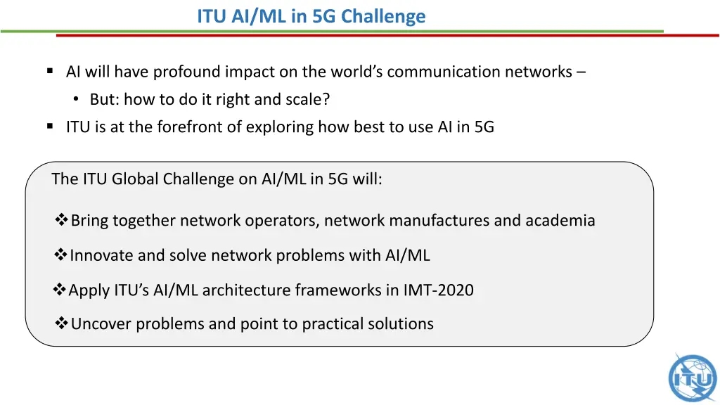 itu ai ml in 5g challenge