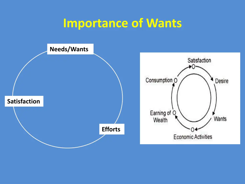 importance of wants