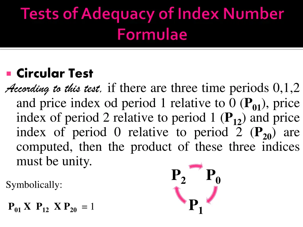 circular test according to this test if there