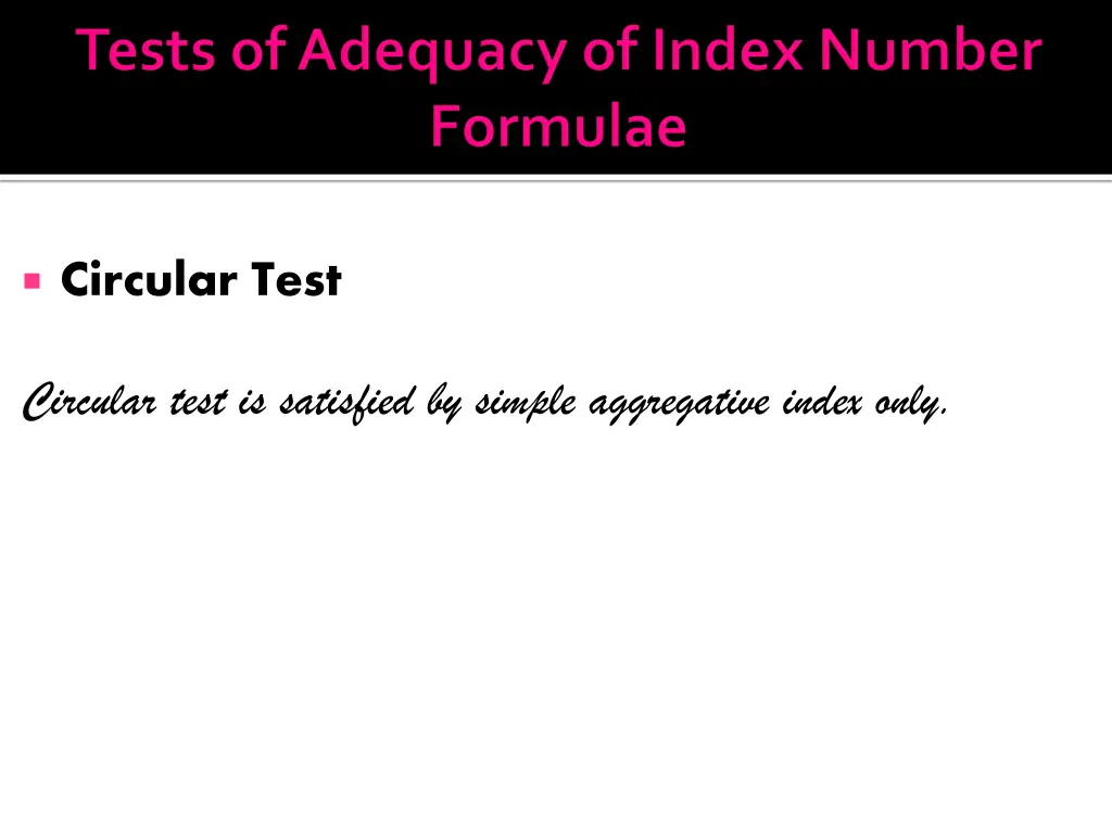 circular test