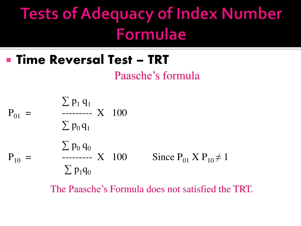 time reversal test trt