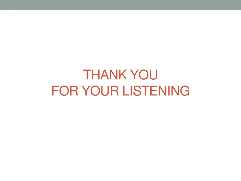 thank you for your listening