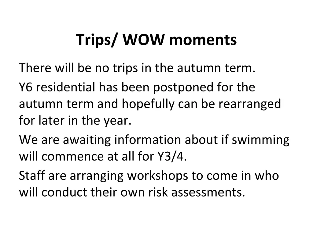 trips wow moments