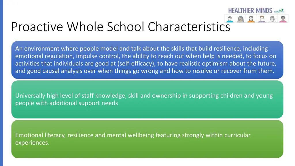 proactive whole school characteristics