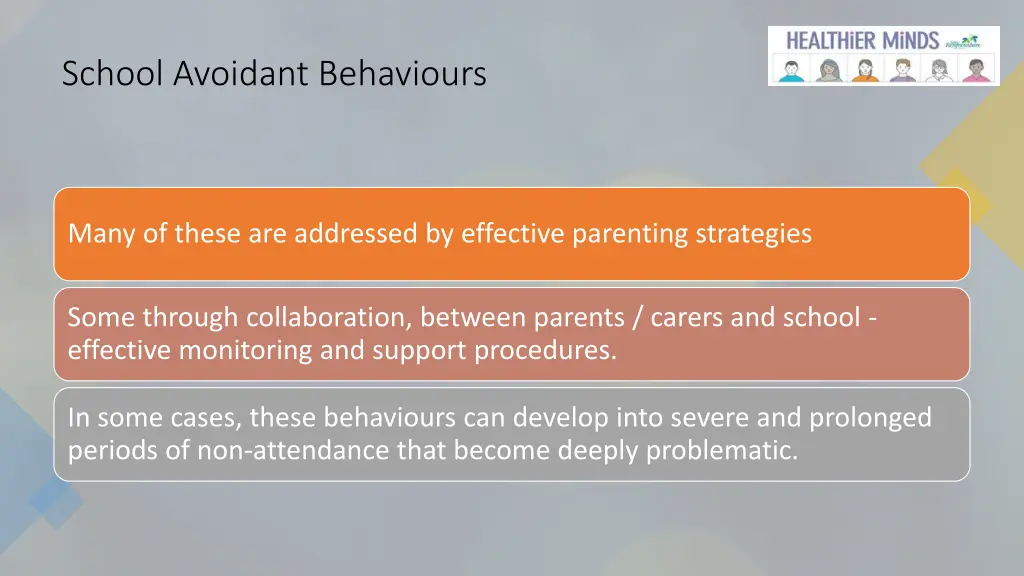 school avoidant behaviours 1