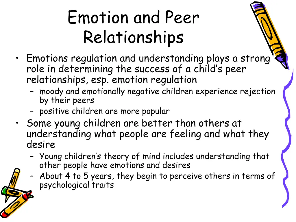 emotion and peer relationships emotions