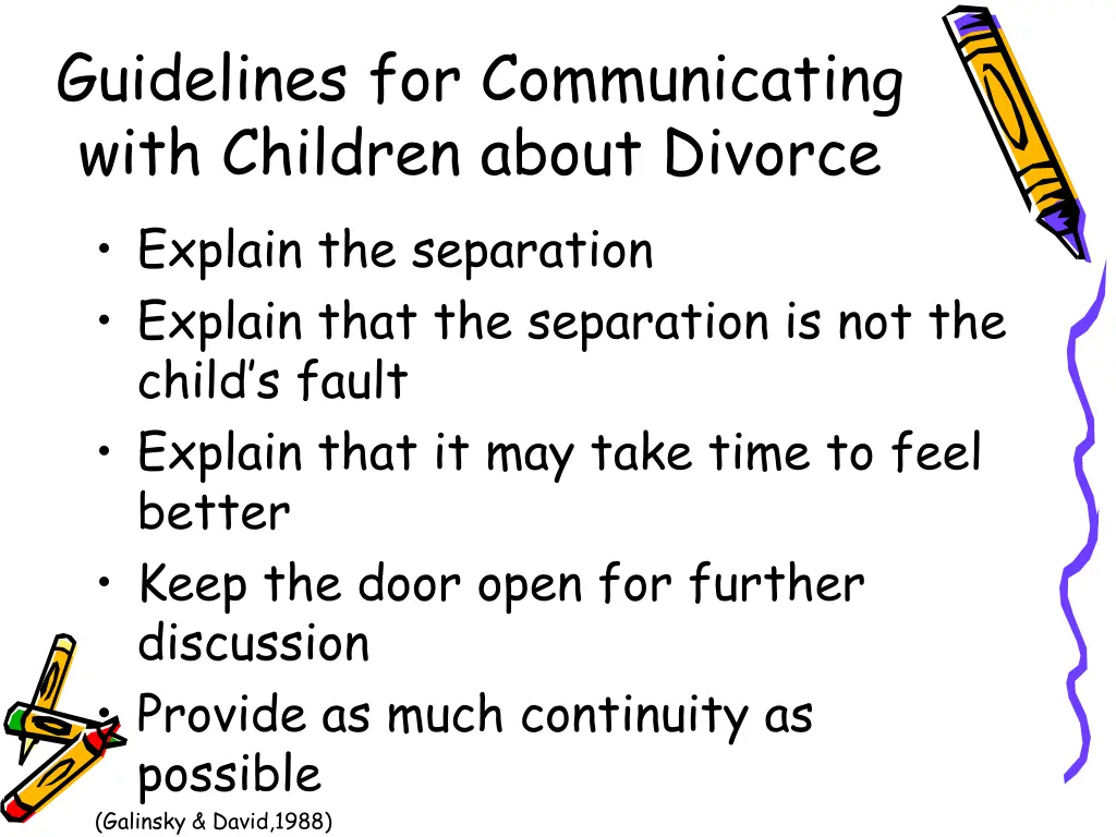 guidelines for communicating with children about