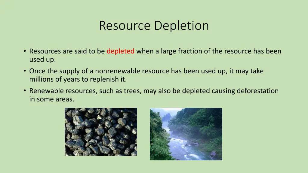 resource depletion 2