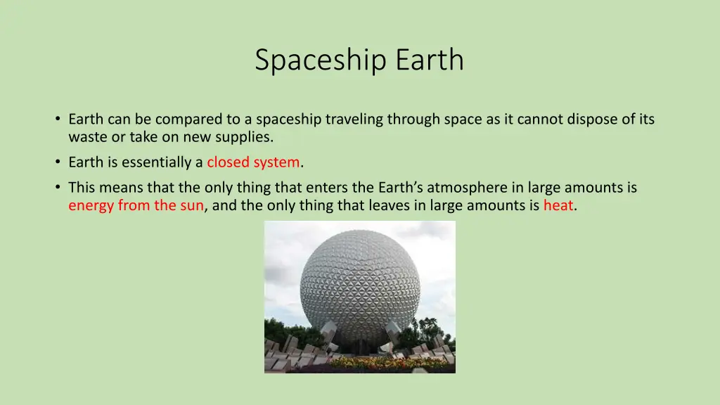 spaceship earth