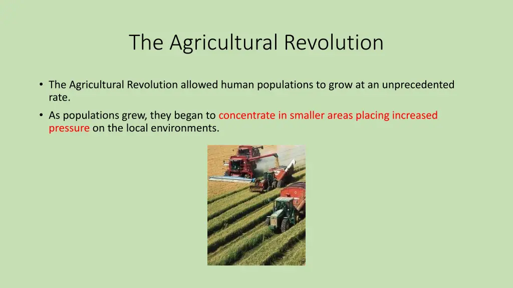 the agricultural revolution 1