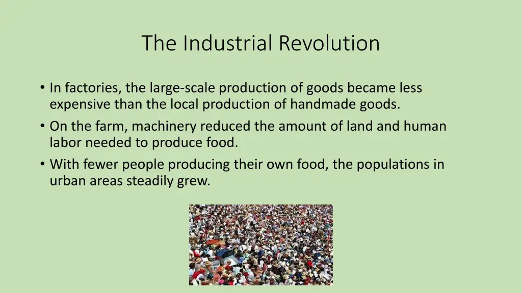 the industrial revolution 1