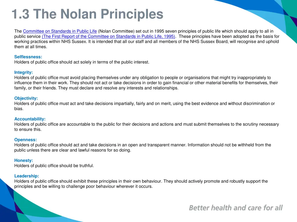 1 3 the nolan principles