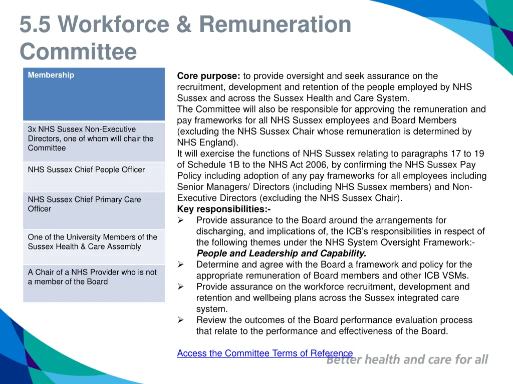 5 5 workforce remuneration committee