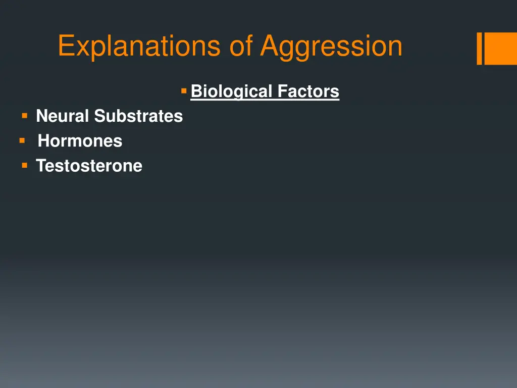 explanations of aggression