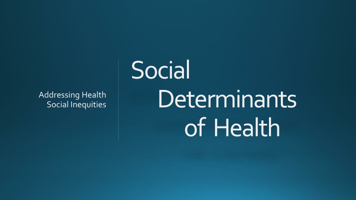 social determinants of health