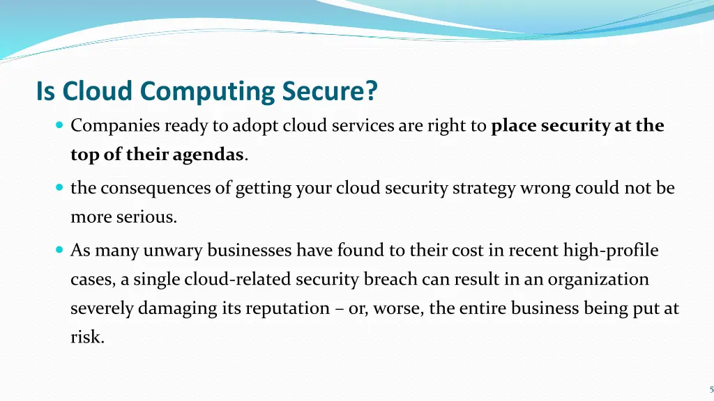 is cloud computing secure companies ready