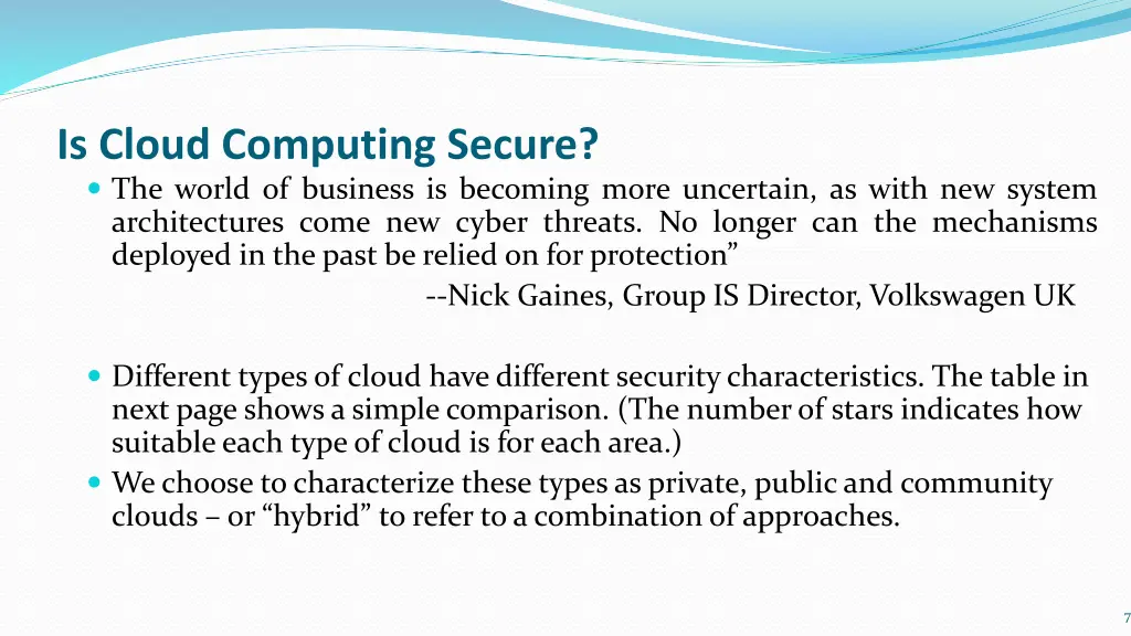 is cloud computing secure the world of business