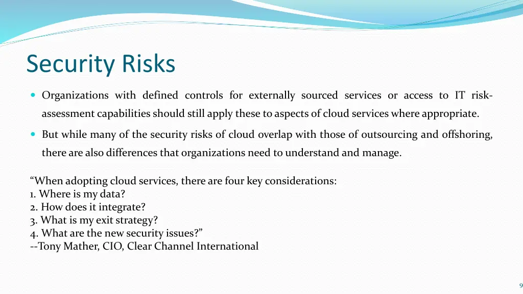 security risks