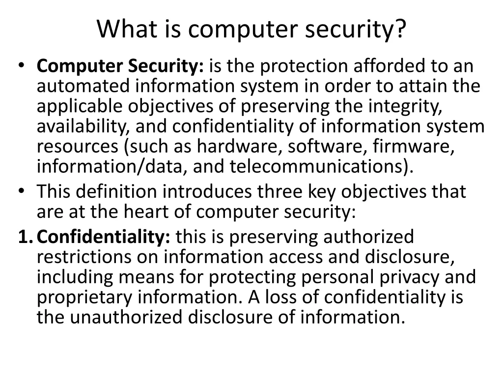 what is computer security computer security