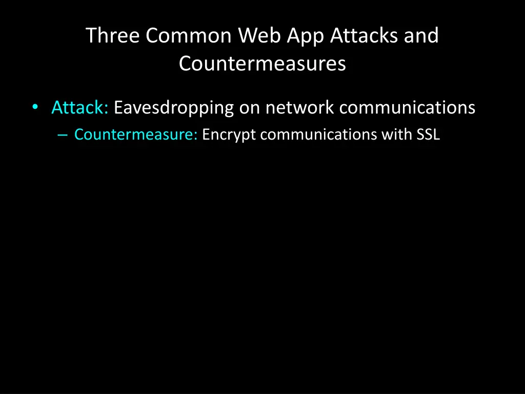 three common web app attacks and countermeasures 1