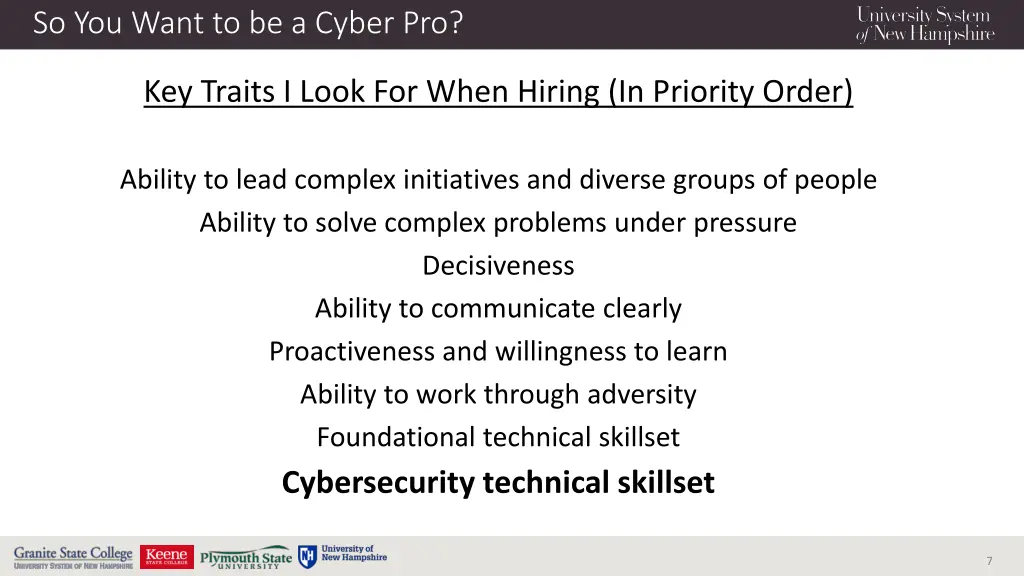 so you want to be a cyber pro