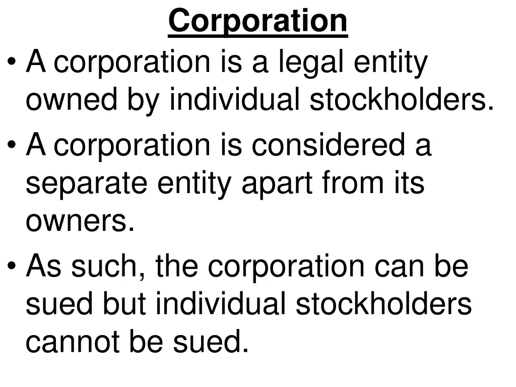 corporation