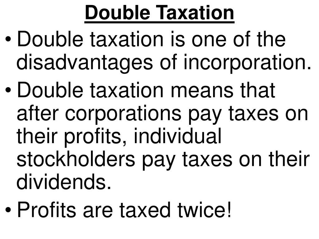 double taxation