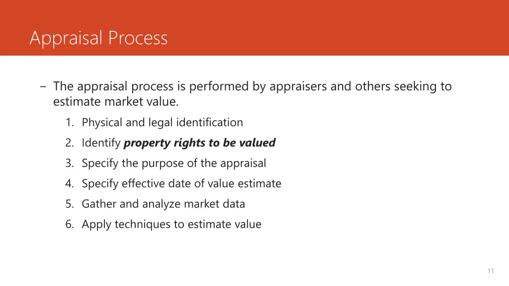 appraisal process