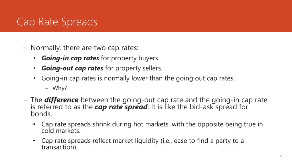 cap rate spreads