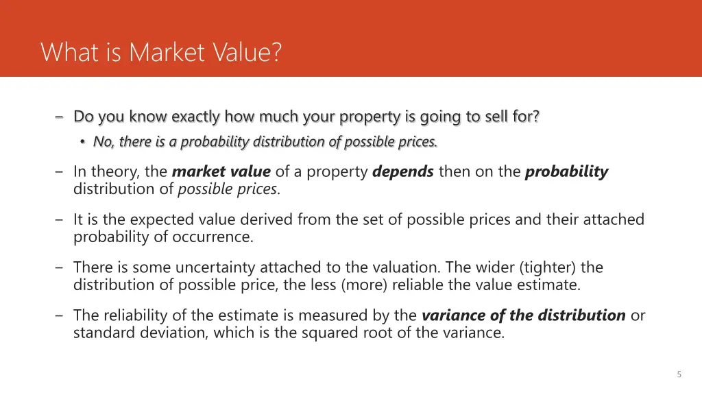 what is market value 1