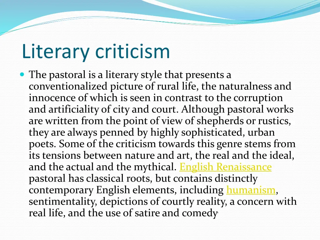 literary criticism