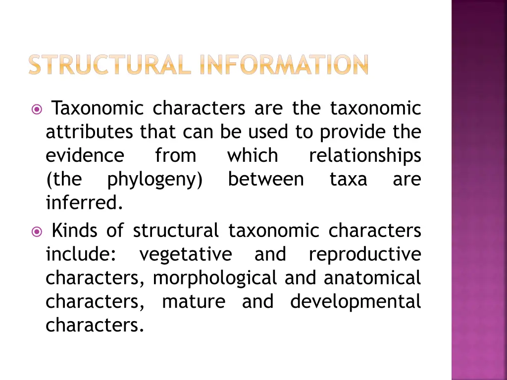 structural information 1