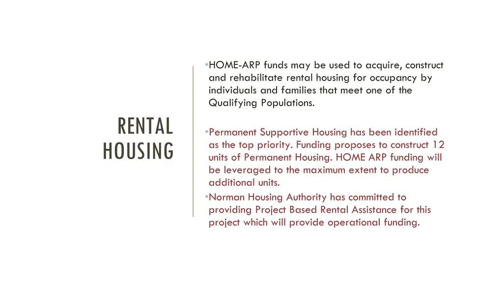 home arp funds may be used to acquire construct