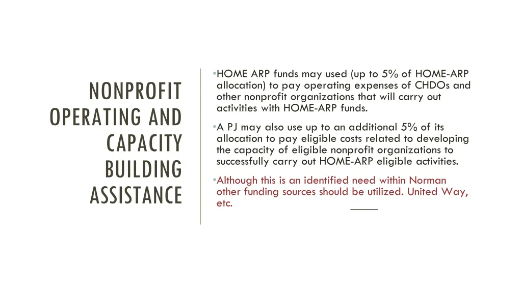 home arp funds may used up to 5 of home