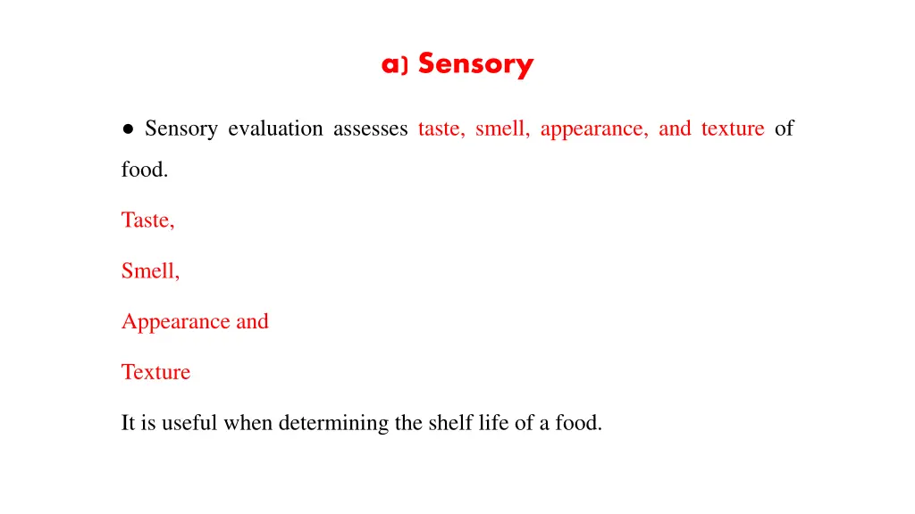 a sensory