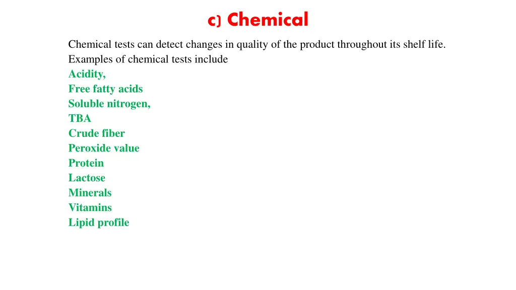 c chemical