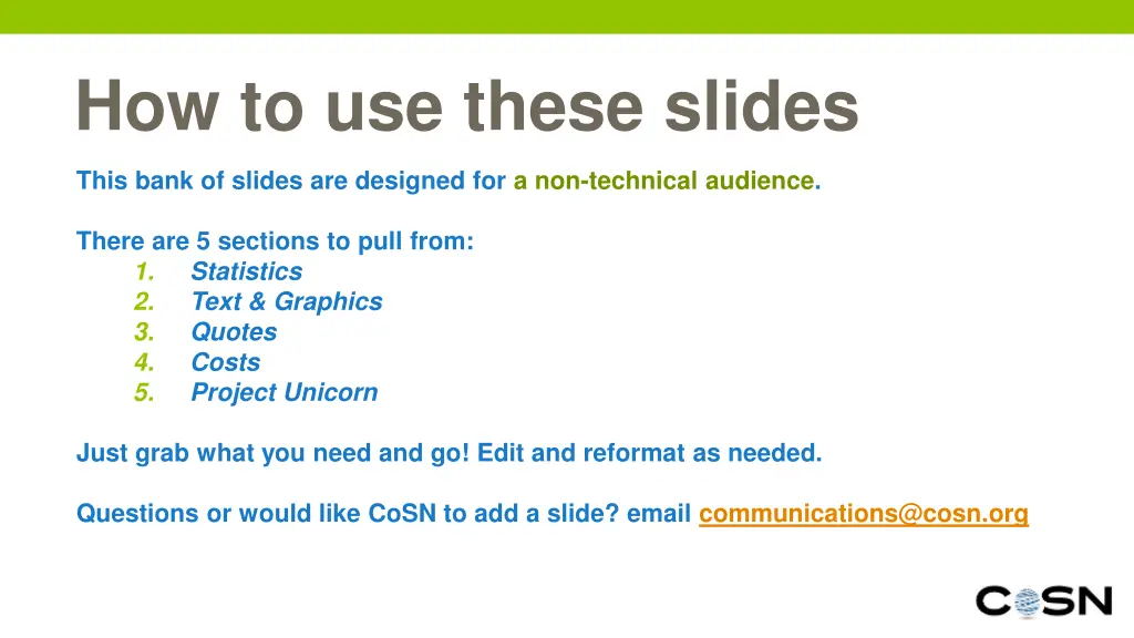 how to use these slides