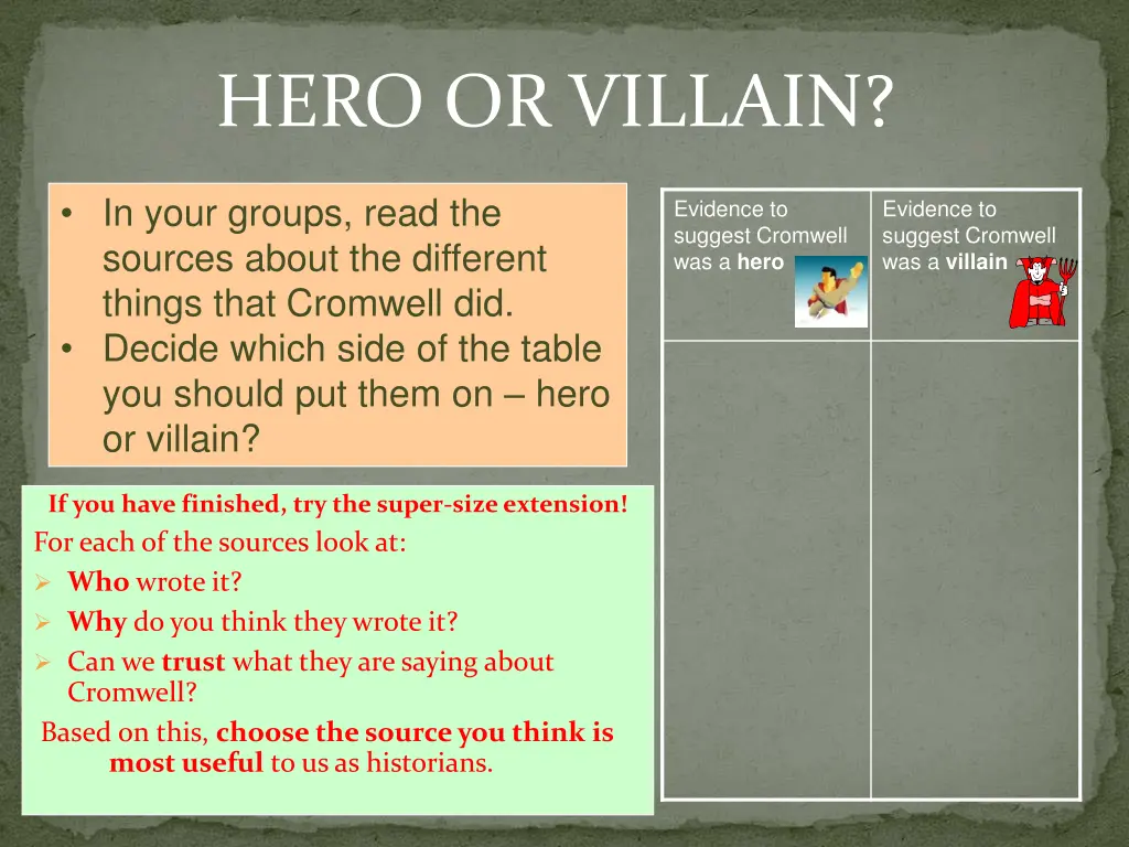 hero or villain