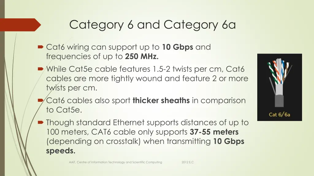 category 6 and category 6a