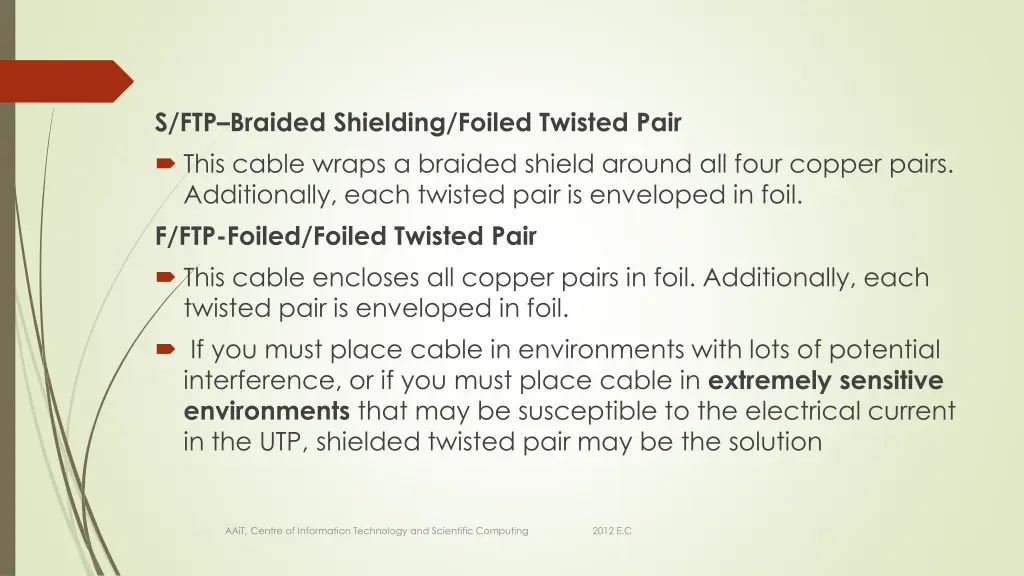 s ftp braided shielding foiled twisted pair this