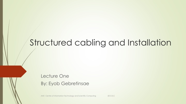 structured cabling and installation