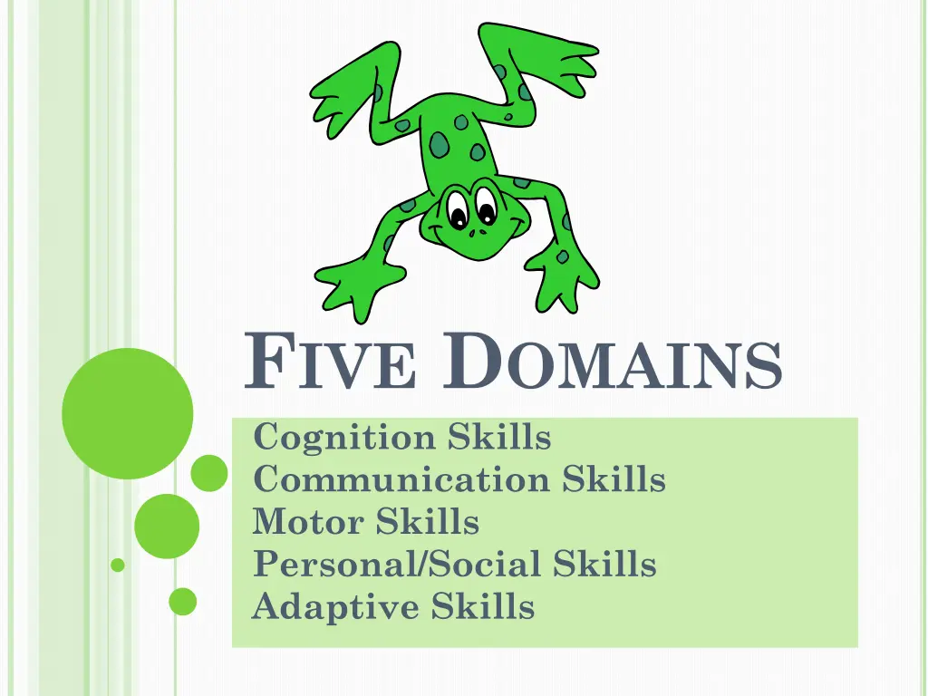 f ive d omains cognition skills communication