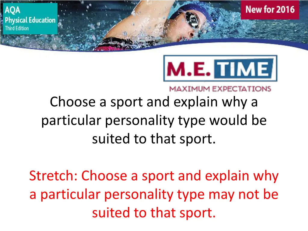 choose a sport and explain why a particular