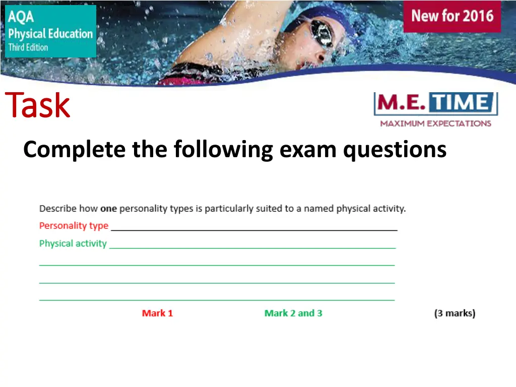 task task complete the following exam questions 1