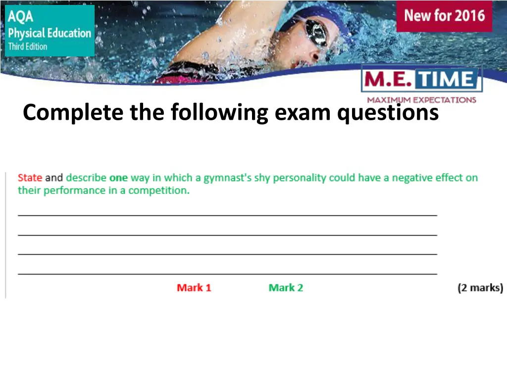 task task complete the following exam questions