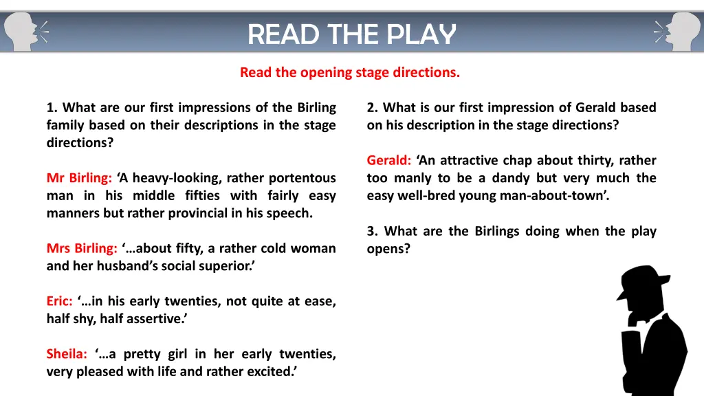 read the play