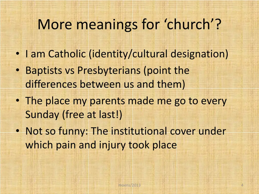 more meanings for church