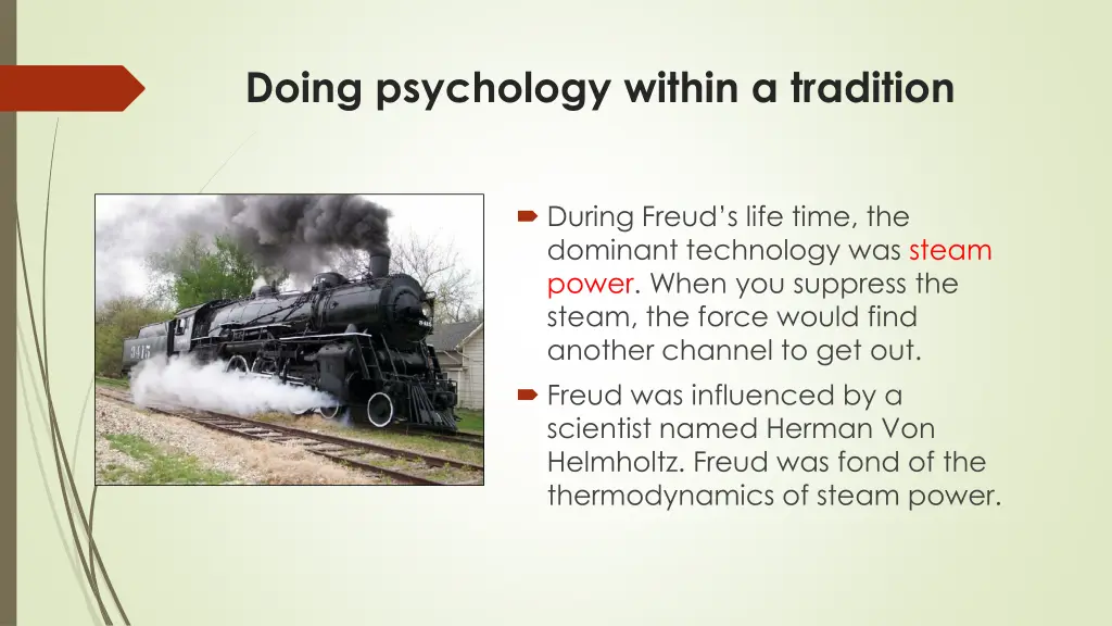 doing psychology within a tradition 1