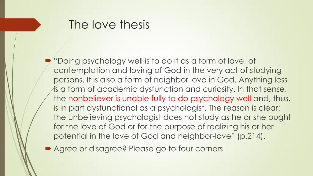 the love thesis