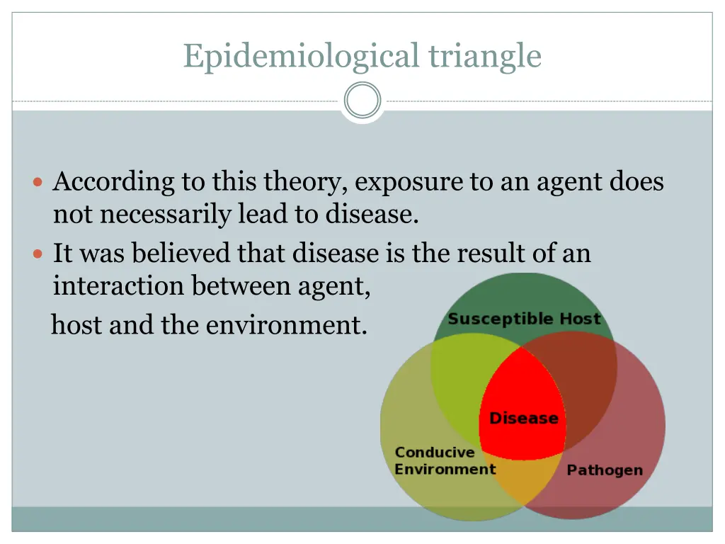 epidemiological triangle